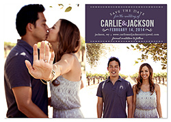 "Vintage Tandem" Save the Date Magnet